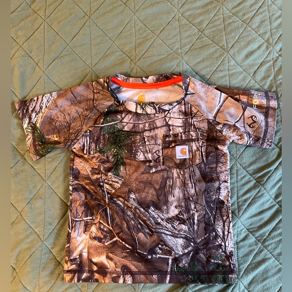 Toddler Carhartt x Realtree Dry Fit camo shirt- size 12 months